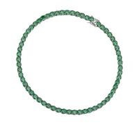 MALSSE Collier cubain multi-usage incrusté de strass - Longueur réglable - Portable - Pour les amateurs de style urbain, Emerald 7mm, Comme décrit, Comme décrit.