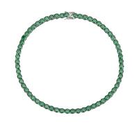 MALSSE Collier cubain multi-usage incrusté de strass - Longueur réglable - Portable - Pour les amateurs de style urbain, Emerald 7mm, Comme décrit, Comme décrit.