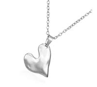 MALSSE Collier élégant avec pendentif en forme de cœur pour rendez-vous et célébration Design irrégulier Chaîne de clavicule Cadeau Bijoux Date, taille unique, Comme décrit, Comme décrit.