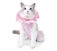 MALSSE Combinaison de convalescence pour chats - Empêche le léchage des plaies - Combinaison de castration après chirurgie - Combinaison étanche pour plaie chirurgicale du ventre
