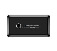 MALSSE Commutateur USB 3.0 pour 2 ordinateurs partageant 4 appareils pour imprimante, claviers, commutateurs, scanner, adaptateur de sélecteur de PC