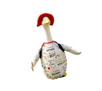 MALSSE Costume d'oie pour l'école, uniforme de costumade avec chapeau de décoration, décoration extérieure, costume d'oie de porche, costume drôle de rentrée scolaire