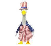 MALSSE Costume d'oie sur le thème du 4 juillet - Pour porche - Pour le jour de l'indépendance - Pour jardin, porche, décoration extérieure - Ensemble de vêtements patriotiques