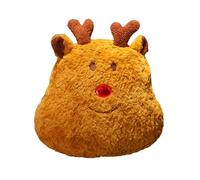 MALSSE Coussin en peluche douce sur le thème de Noël pour canapé et véhicule, décoration d'intérieur confortable