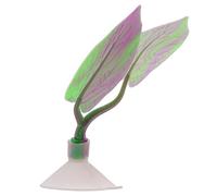 MALSSE Décoration d'aquarium - Ornements colorés pour plantes aquatiques - Feuilles artificielles colorées - Aspect plante d'aquarium