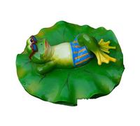MALSSE Décoration flottante en forme de grenouille de dessin animé pour jardin, piscine, aquarium, décoration flottante pour étang