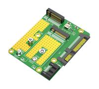 MALSSE Deux adaptateurs B NGFF HDD vers SATA 3.0 de 2,5" avec support en aluminium convertissent NGFF SATA 3.0 à 2,5"