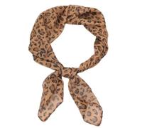 MALSSE Écharpe imprimée léopard pour femme - Tendance - Tissu doux et confortable - Pour les trajets quotidiens ou au quotidien - Accessoire élégant pour femme, marron, taille unique