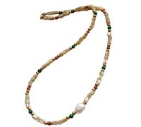 MALSSE Élégant collier de perles d'imitation fait à la main, accessoire ras du cou pour fêtes, mariages et anniversaires de mariage, taille unique, Comme décrit, Comme décrit.