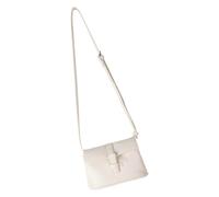 MALSSE Élégant sac à bandoulière carré en PU avec design rétro Leaethr sacs à bandoulière avec sangle réglable pour femmes à la mode rétro PU sac à bandoulière, beige, One Size