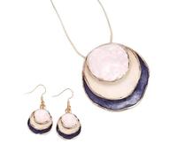 MALSSE Ensemble collier et boucles d'oreilles vintage à motif floral délicat pour tous les jours, texture en alliage, convient pour les occasions à la mode, taille unique, Comme décrit, Comme décrit.