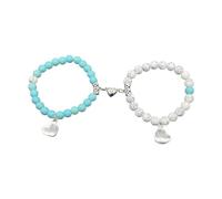 MALSSE Ensemble de perles à la mode avec cœurs mignons pour les parents, taille unique, Comme décrit