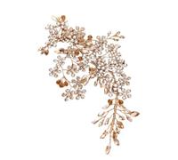 MALSSE Épingle à cheveux de luxe en forme de fleur en strass pour galas et occasions formelles