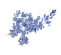 MALSSE Épingle à cheveux de luxe en forme de fleur en strass pour galas et occasions formelles