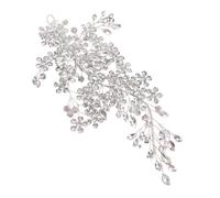 MALSSE Épingle à cheveux de luxe en forme de fleur en strass pour galas et occasions formelles