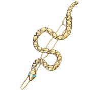 MALSSE Épingle à cheveux tendance en forme de serpent avec strass scintillants pour femmes et filles élégantes