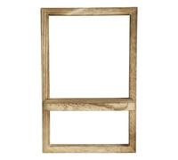 MALSSE Étagère murale en bois avec cadre de rangement flottant pour petits appartements, cuisine, chambre à coucher