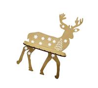 MALSSE Étagère murale en bois de renne de Noël pour la maison, esthétique, les vacances, étagère de rangement flottante de Noël