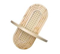 MALSSE Étagère murale en rotin fabriquée à la main, design arqué en bois pour plantes d'intérieur, cadre photo, salon, chambre à coucher, rangement mural arqué