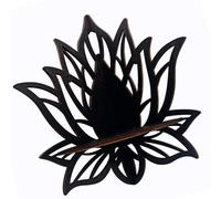 MALSSE Étagère murale flottante en bois creux pour plantes en cristal pour décoration de la maison