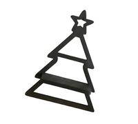 MALSSE Étagère murale flottante en bois sculpté en forme d'arbre de Noël pour décoration de vacances