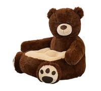 MALSSE Fauteuil pour bébé avec tissu en peluche pour le salon, coussin ours de dessin animé, meubles confortables pour bébé