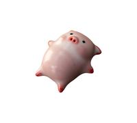 MALSSE Figurine de cochon en céramique - Tasse à thé - Bulle sous le fond - Tasse à thé amusante à l'intérieur de la tasse à eau - Pour adultes et enfants