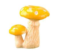 MALSSE Figurine miniature en résine en forme de champignon - Statue décorative pour intérieur ou extérieur - Porte-clés pendentif