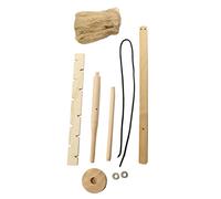 MALSSE Foret d'arc portable pour débutant en bois primitif - Kit d'outils de forage pour le camping et la randonnée - Outils de survie et gadgets pour enfants