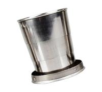 MALSSE Gobelet de camping pliable non terni - Récipient dense et recyclable pour la randonnée, les voyages - Fin et permanent - Sans danger pour la planète - Tasse de pliage dense pour la randonnée