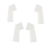 MALSSE Gouttières pour toit de tonnelle, 2 becs gauche et 2 droits, blanc