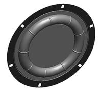 MALSSE Haut-parleur de basse impressionnant 16,5/8 cm pour radiateur, woofer, diaphragme en caoutchouc et corne de fer pour les fêtes et les événements, pilote basse fréquence