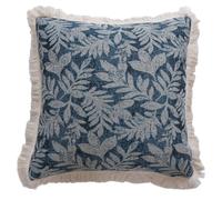 MALSSE Housse de coussin décorative en jacquard avec insert en lin pour canapé, chaise, housse de coussin avec insert