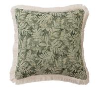MALSSE Housse de coussin décorative en jacquard avec insert en lin pour canapé, chaise, housse de coussin avec insert