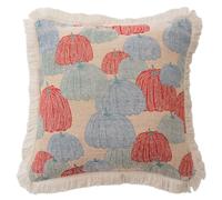 MALSSE Housse de coussin décorative en jacquard avec insert en lin pour canapé, chaise, housse de coussin avec insert
