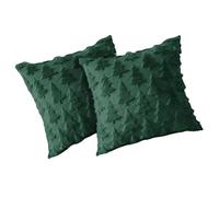 MALSSE Housse de coussin décorative en peluche douce pour la maison, le bureau, la fête, Noël, la chambre à coucher