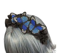 MALSSE Joli serre-tête papillon amusant pour fille - Accessoire de maquillage doux - Pour mariage, cosplay et utilisation quotidienne