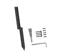 MALSSE Kit de réparation de clôture épaissie pour poteaux de clôture - Kits d'ancrages en acier - Poteau incliné