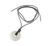 MALSSE Long collier élégant avec pendentif en forme de bouteille de vin ou boucle de paix, bijou réglable, texture en alliage pour toutes les occasions, fête, rendez-vous galant, B, Comme décrit