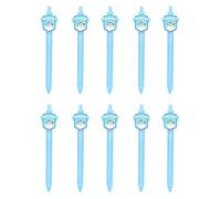 MALSSE Lot de 10 stylos à bille lisses sur le thème des soins de santé - Noir - 1 mm