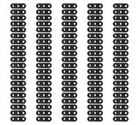 MALSSE Lot de 100 tendeurs à 3 trous pour tendeur de corde de tente, crochet de serrage pour camping, randonnée