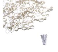 MALSSE Lot de 120 clips de gouttière pour organiser les lumières extérieures et les câbles électriques en forme de S