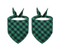 MALSSE Lot de 2 bandanas pour chien - Pour fête d'animaux domestiques - Réglable - Triangle - Décoration de vacances - Accessoire réglable