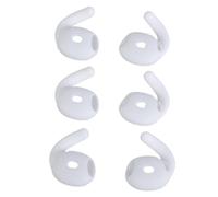MALSSE Lot de 3 crochets d'oreille en silicone souple pour écouteurs - 4 embouts en silicone pour plus de confort