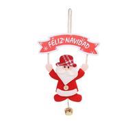 MALSSE Lot de 4 décorations de Noël en métal pour décoration de fenêtre et arbre