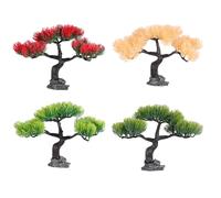 MALSSE Lot de 4 plantes artificielles durables pour décoration d'aquariums et aquariums