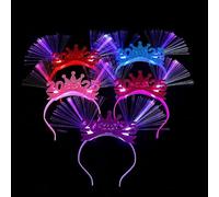 MALSSE Lot de 5 anneaux à cheveux pour fêtes de musique 2025 - Accessoire portable pour Halloween et Noël