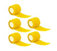 MALSSE Lot de 5 bandages cohésifs élastiques adhésifs flexibles pour le sport, le fitness, les douleurs