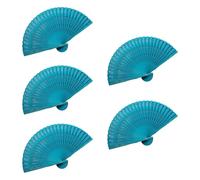 MALSSE Lot de 5 éventails pliants en bois parfumés pour invités de mariage