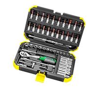 MALSSE Lot de 53 clés à cliquet et rallonges coulissantes pour réparation automobile